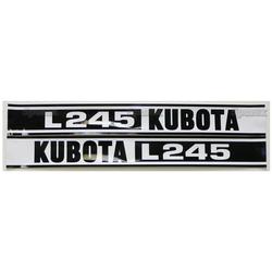 KU80521    Hood Decals---L245 Black/White